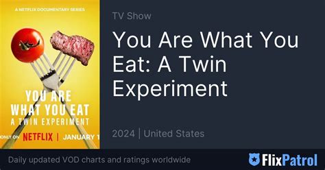 You Are What You Eat: A Twin Experiment • FlixPatrol