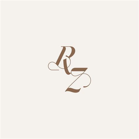 Initial Monogram Logo Wedding Concept Design Ideas Rz Luxury And