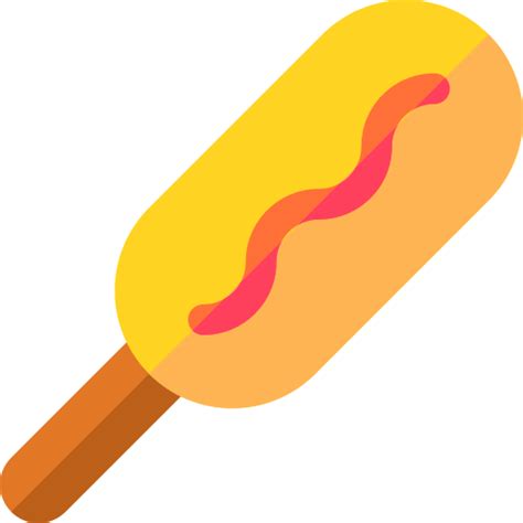 Icono De Corndog Basic Rounded Flat