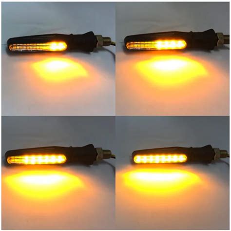 Universal Flowing Water Flicker Led Motorcycle Turn Signal Indicators