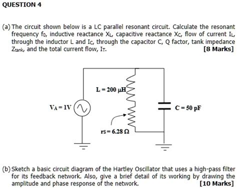 SOLVED QUESTION A The Circuit Shown Below Is A Parallel Resonant