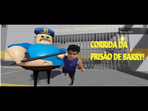 ESCAPE DO POLICIAL GORDÃO DO ROBLOX CORRIDA DA PRISÃO DE BARRY YouTube