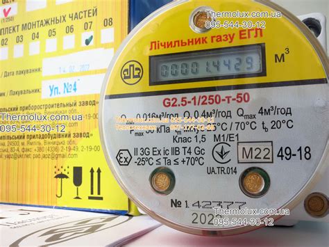 Купить Ямполь G2.5 ЕГЛ роторный газовый счетчик (цифровое табло) в ...