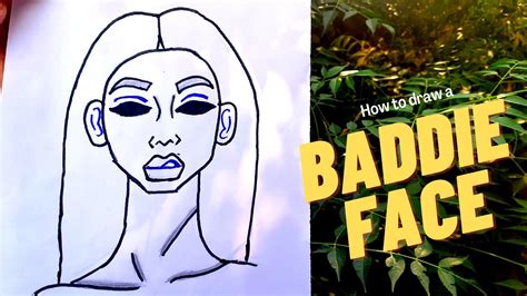 How To Draw A Baddie Face Step By Step For Beginners Youtube