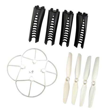 Set Propeller Protective Cover Landing Gear For Mjx B W F White