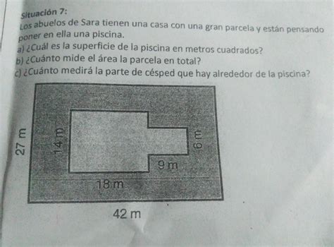 Los Abuelos De Sara Tienen Una Casa Con Una Gran Parcela Y Que Est N