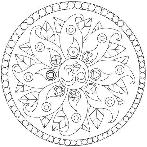 Symboles De Paix Mandalas Faciles Pour Enfants