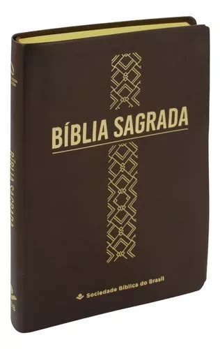 B Blia Sagrada Linha Ouro Naa Ndice Marrom Mercadolivre