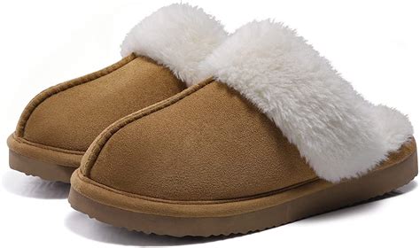 Litfun Womens Fuzzy Memory Foam Slippers Fluffy Winter House Shoes Indoor And