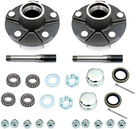 Amazon FKG Trailer Hub Spindle Kit 5 Bolt On 4 5 Inch Circle Fit