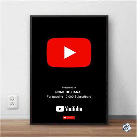 Quadro P Cenário Youtube Nome Do Canal E Inscritos Elo7