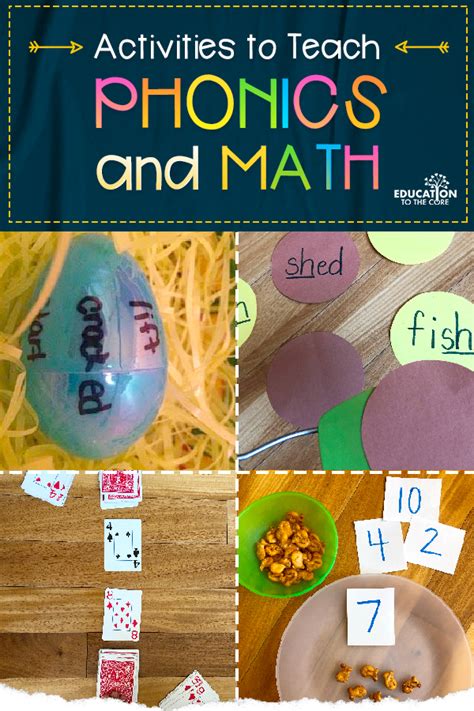 Activities To Teach Phonics And Math Education To The Core