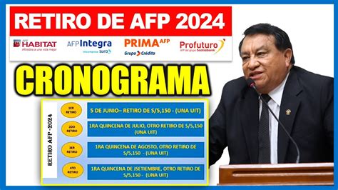 RETIRO AFP 4 UIT 2024 Así sería el cronograma de retiro AFP para