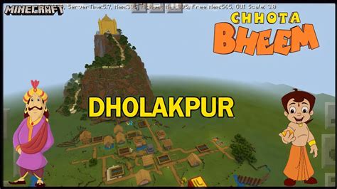 Chhota💛 Bheem Dholakpur Village In Minecraft Youtube