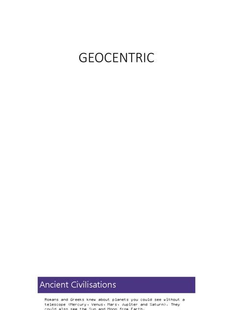 geocentric model  planets physical sciences