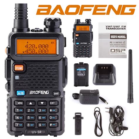 Baofeng UV 5R Upgraded Legal Version Dual Band Walkie Talkies Two Way