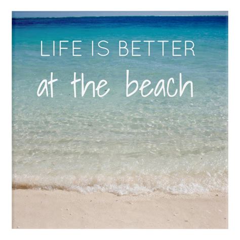 Beach Themed Wall Art with Quote | Zazzle