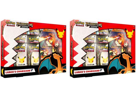 Pokémon Tcg 25th Anniversary Celebrations V Box Lances Charizard V 2x