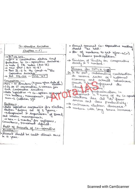 Laxmikant Revision Notes Chapter To Pdf Arora Ias For Upsc