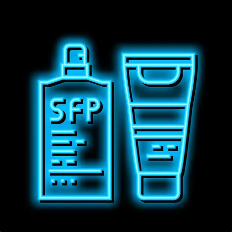 Sunscreen Protective Face And Body Oil Spf Neon Glow Icon