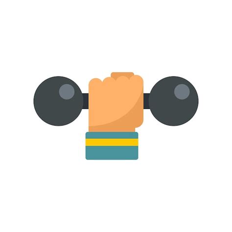 Premium Vector Handle Dumbbell Icon Flat Illustration Of Handle