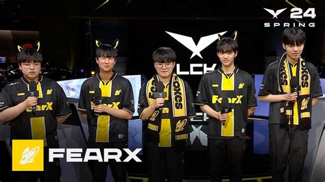 FearX 인터뷰 FOX vs BRO 03 24 2024 LCK 스프링 스플릿 YouTube