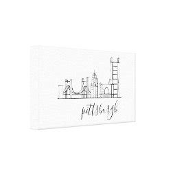 Pittsburgh Skyline Canvas Print | Zazzle