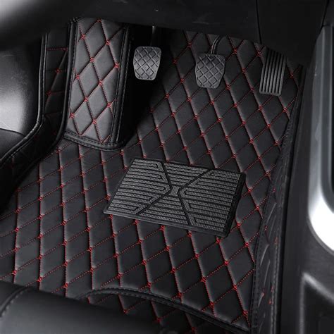 Alfombrillas De Cuero Para El Suelo Del Coche Accesorio De Estilo Para