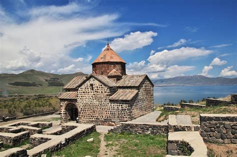 Premium Photo | Sevanavank monastery on sevan lake, armenia