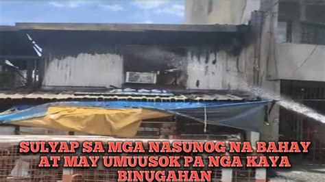 Sulyap Sa Nasunog Na Mga Bahay Sa Brgy Old Zaniga At May Umuusok Pa Nga