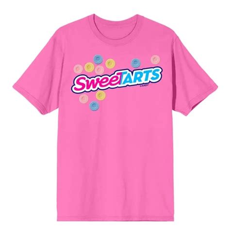 Sweetarts Logo Crew Neck Short Sleeve Neon Pink Men's T-shirt : Target