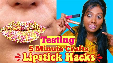 Testing Out Viral Lipstick Hacks By 5 Minute Crafts [ Tamil ] Youtube