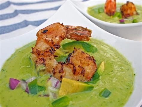 Grilled Cumin Shrimp And Avocado Gazpacho HGTV