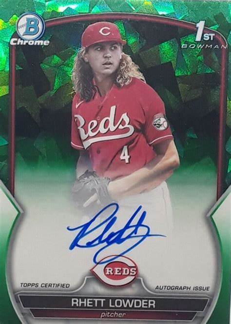 Rhett Lowder Bowman Draft Sapphire Edition Cda Rlo Chrome