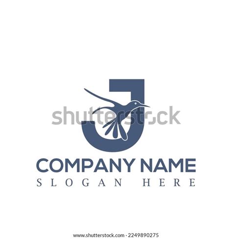 Letter J Bird Logo Vector Illustration Stock Vector Royalty Free