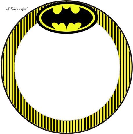 Batman En Amarillo Y Negro Wrappers Y Toppers Para Cupcakes De