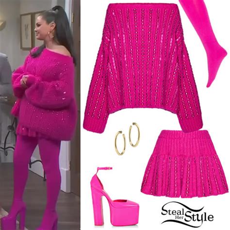 Selena Gomez: SNL Pink Outfit | Steal Her Style