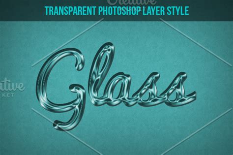 Glass Effect Photoshop Layer Style Photoshop Add Ons Creative Market