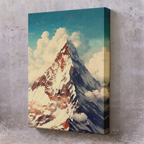 Mount Everest Canvas Painting Nature Canvas Wall Decor Landscape Wall