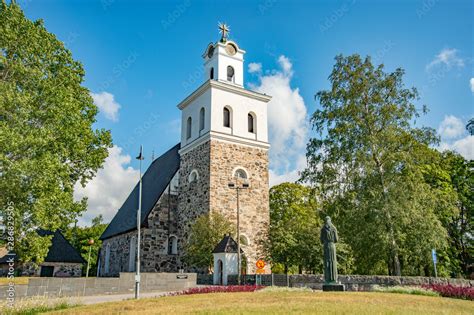 Rauman Pyh N Ristin Kirkko Church Of The Holy Cross Rauma Stock Foto