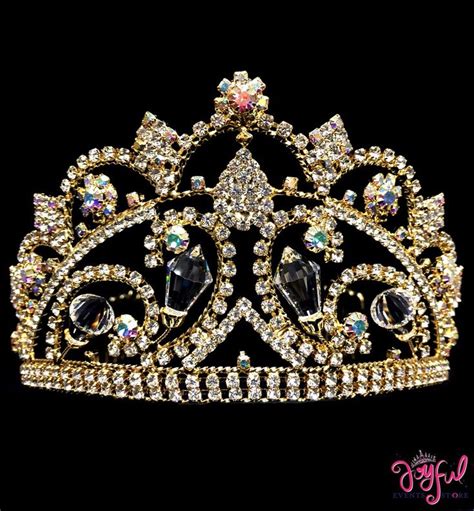 2 Gold Princess Tiara T13gd In 2020 Crystal Tiaras