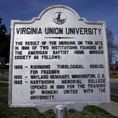 Virginia Union University Historical Marker