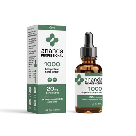 1000mg Full Spectrum Hemp Extract Cbd Tincture Ananda Professional