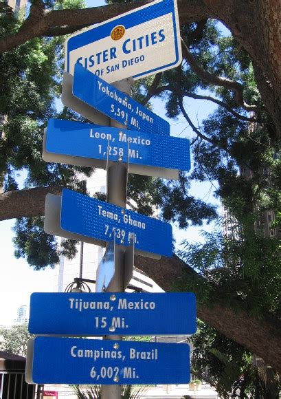 Signs Point Toward San Diegos Sister Cities Cool San Diego Sights