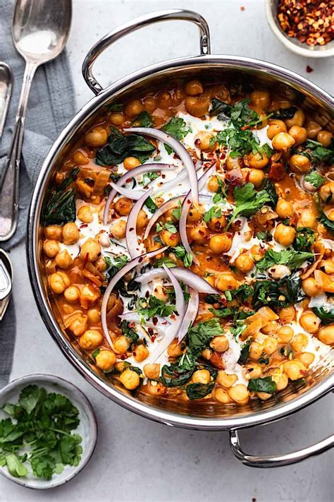 Creamy Chickpea And Spinach Curry Cupful Of Kale