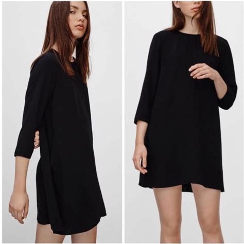 Aritzia Dresses Aritzia Wilfred Myosotis Black Shift Dress Poshmark