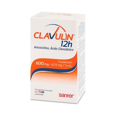 Clavulin 12 H suspensión de 600 mg 70 ml