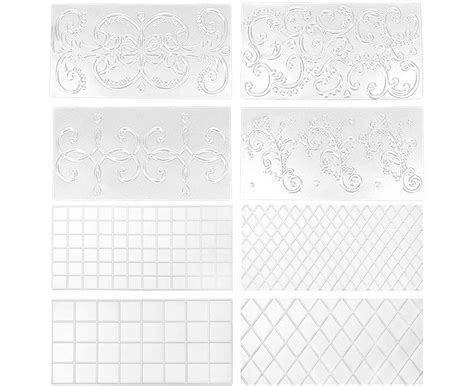 Fondant Cake Mat Rattan Pattern Embossed Mat Square For Cake Border