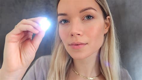 Asmr Eye Test With Light Relaxing Light Triggers Roleplay Youtube