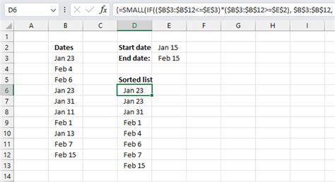 Working With Date Ranges